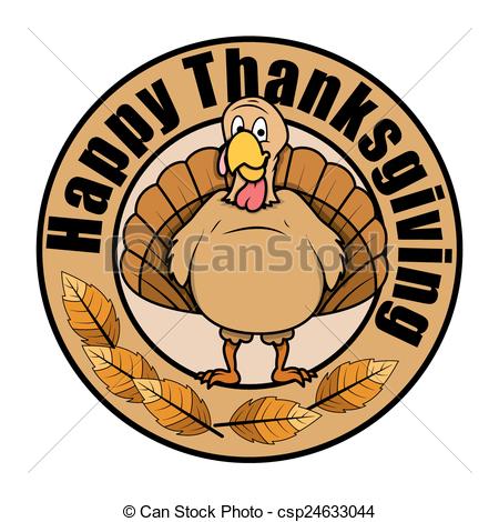 450x470 Thanksgiving Day Turkey Vector Banner Design.