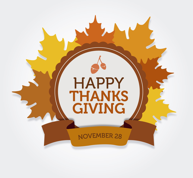 640x589 Free Vectors Happy Thanksgiving Round Label Vector Open Stock