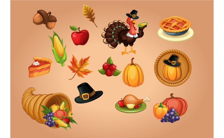 716x443 Thanksgiving Vector Graphics Vectorvice (11 Eps Files)