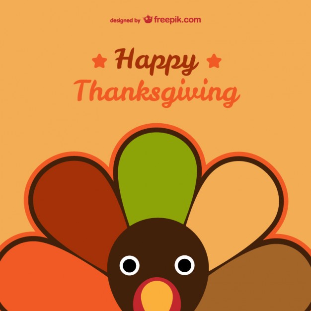626x626 Happy Thanksgiving Card Vector Free Vector Download In .ai, .eps