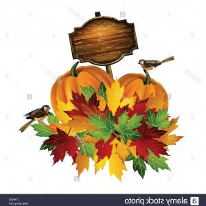 300x300 Photostock Vector Thanksgiving Autumn Leaves Pumpkin Abstract