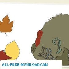 225x225 Thanksgiving Vector Art Free Vector 4vector