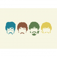 195x195 Beatles Silhouettes Brands Of The Download Vector Logos