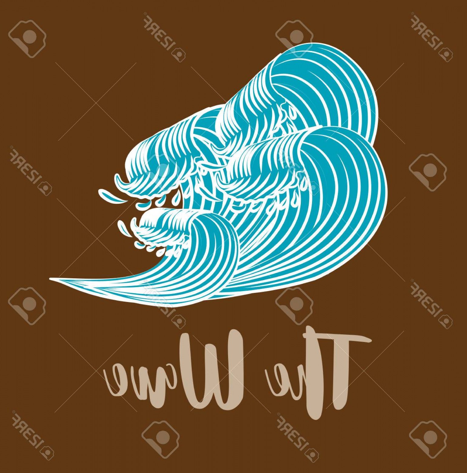 1540x1560 Photostock Vector The Great Wave Off Kanagawa Shopatcloth
