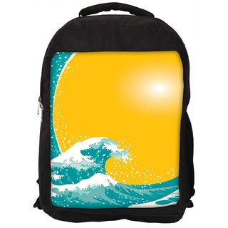 320x320 Buy The Great Wave Vector Background Designer Laptop Backpacks