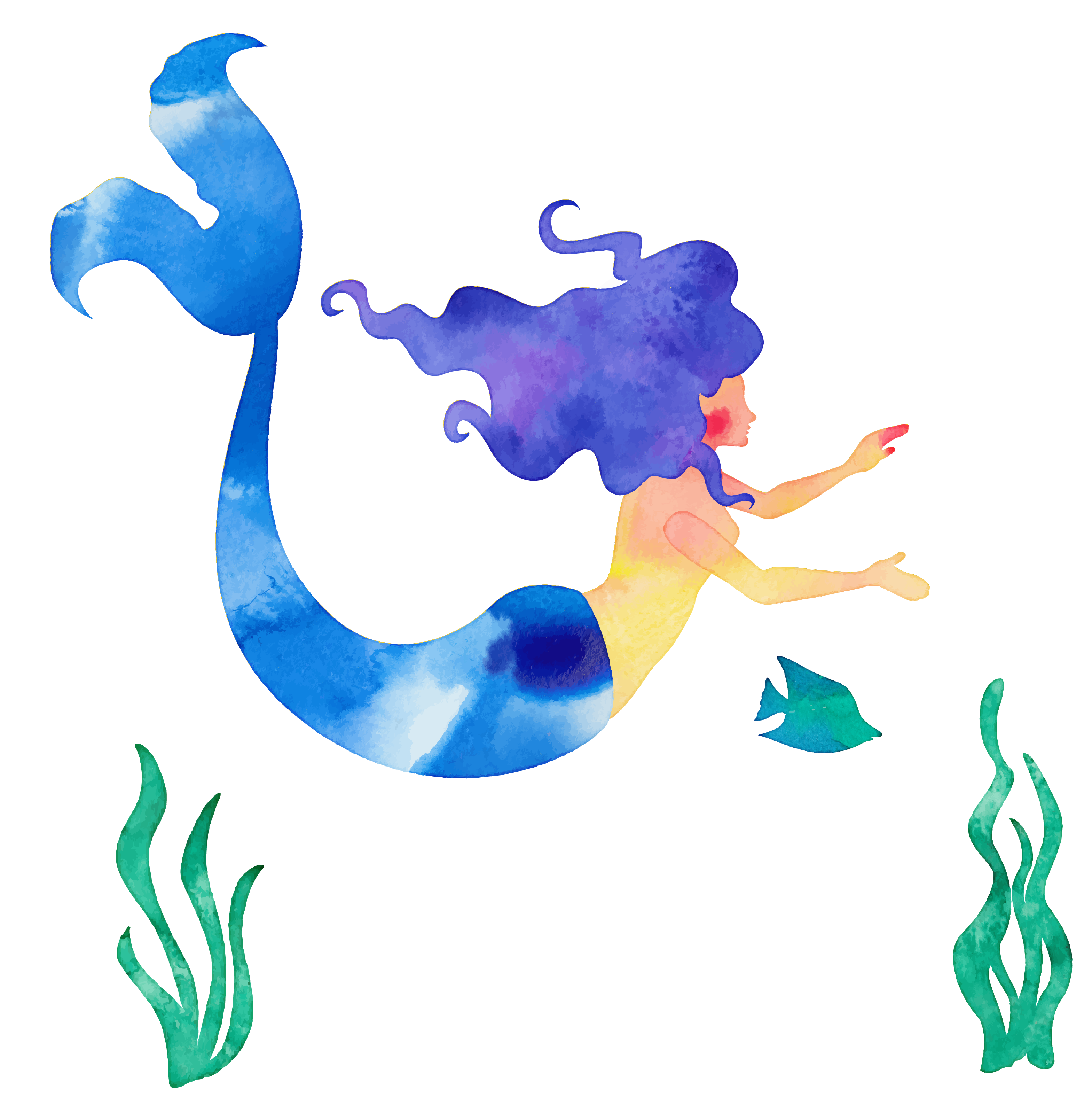 3137x3150 The Little Mermaid Cartoon Illustration