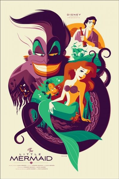 399x600 This Is A Cool Vector Design Of The Little Mermaid Film. I Like