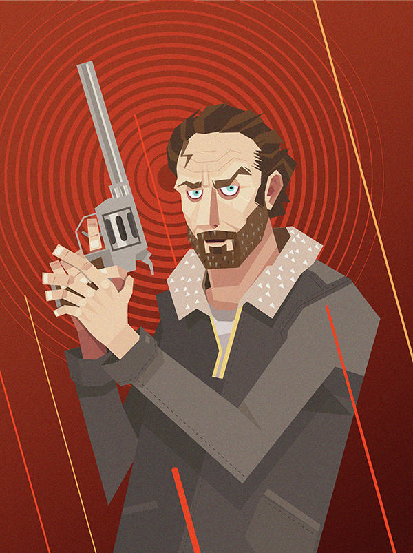 600x803 The Big Lebowski Amp The Walking Dead Vector Posters