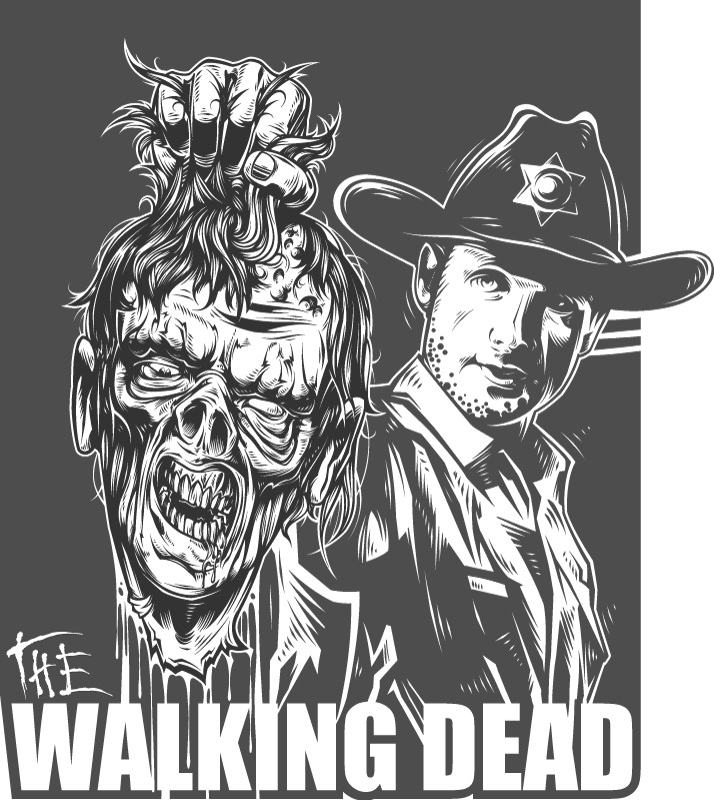714x800 Walking Dead Fansrt By Daver2002ua