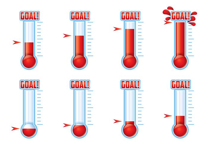 700x490 Goal Thermometer Vector