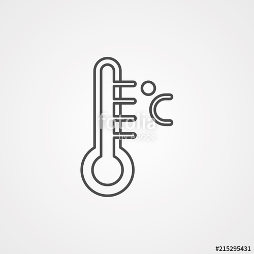 500x500 Thermometer Vector Icon Stock Image And Royalty Free Vector Files