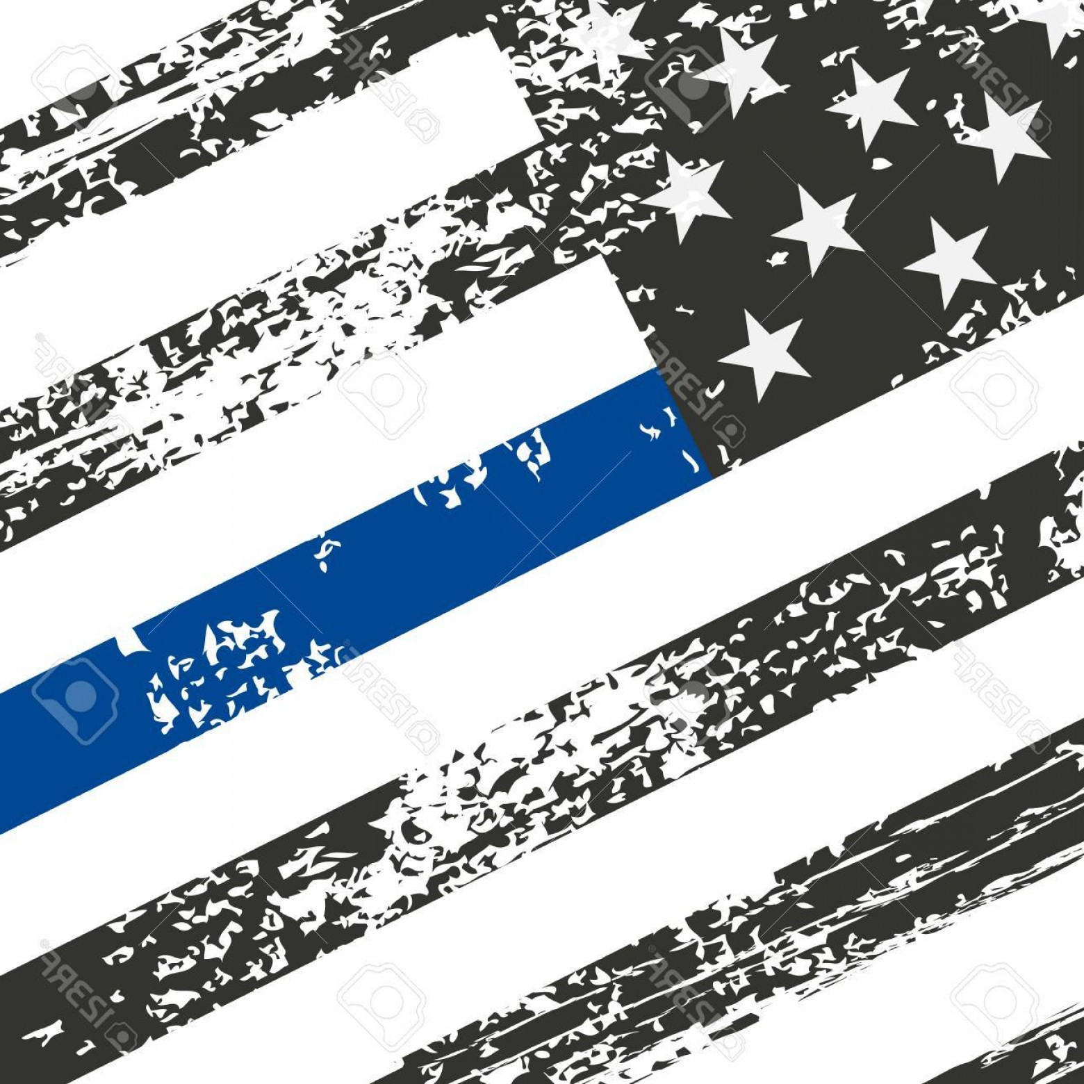 Thin Blue Line Vector at GetDrawings | Free download