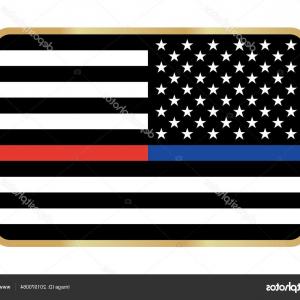 300x300 Stock Illustration Vector Thin Blue Line Red Rongholland