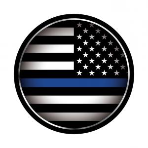 300x300 Usa Police Support Thin Blue Line Vector Rongholland