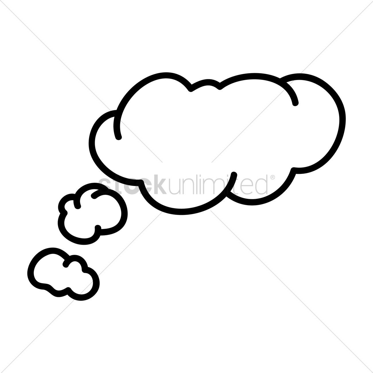 Thinking Cloud Vector at GetDrawings | Free download