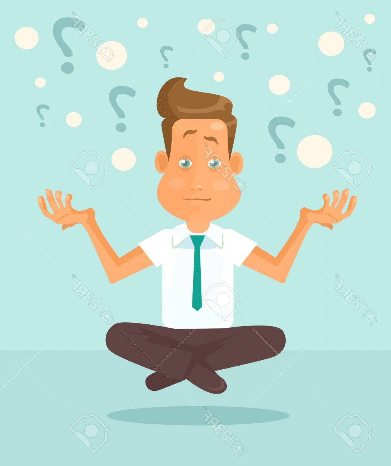 1309x1560 Photostock Vector Business Man Character Thinking Vector Flat