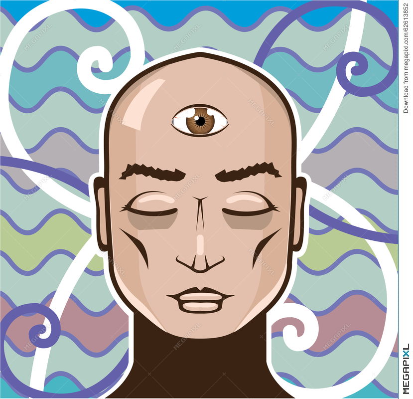 829x800 Third Eye Vector Illustration Illustration 62613852