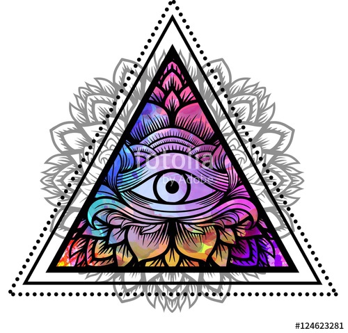 500x479 Third Eye With Mandala Stock Image And Royalty Free Vector Files