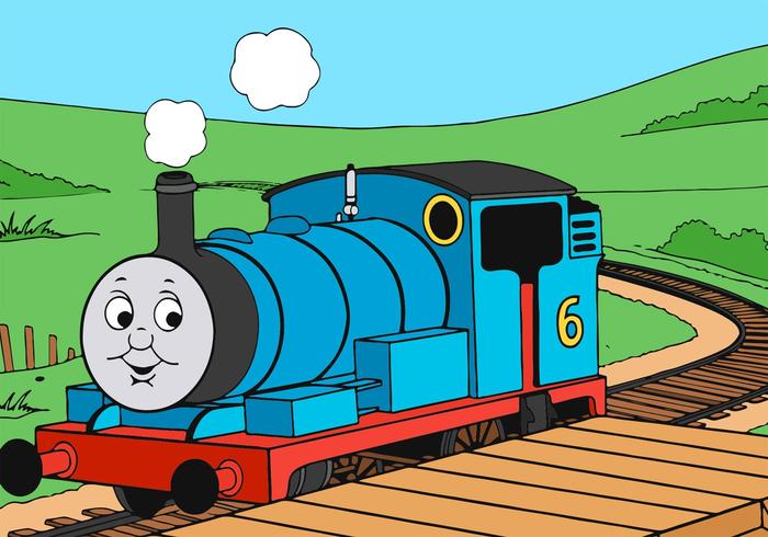 700x490 Thomas The Train Riding Vector