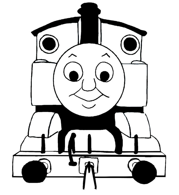 736x802 Collection Of Thomas Train Clipart Black And White High