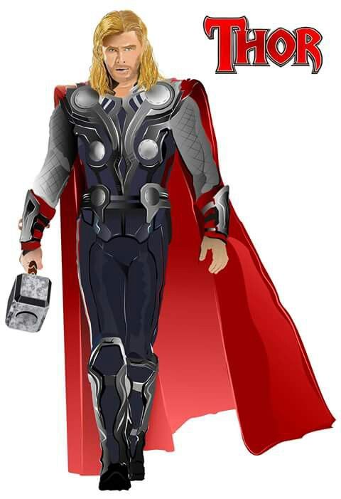 480x701 Thor Vector Art By Mohammed Salha Mohammed Salha