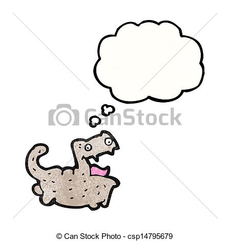449x470 Funny Cartoon Cat With Thought Bubble Vectors Illustration