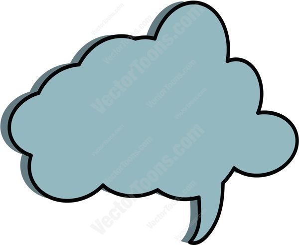 600x491 Blue Clipart Speech Bubble