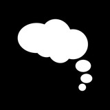 160x160 Thought Bubble Vector Icon Stock Image And Royalty Free Vector