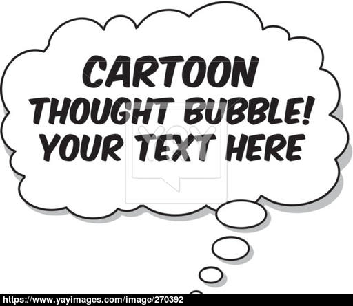 512x445 Vector Cartoon Thought Bubble Vector