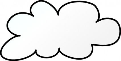 425x216 Cloud Clipart Line Art