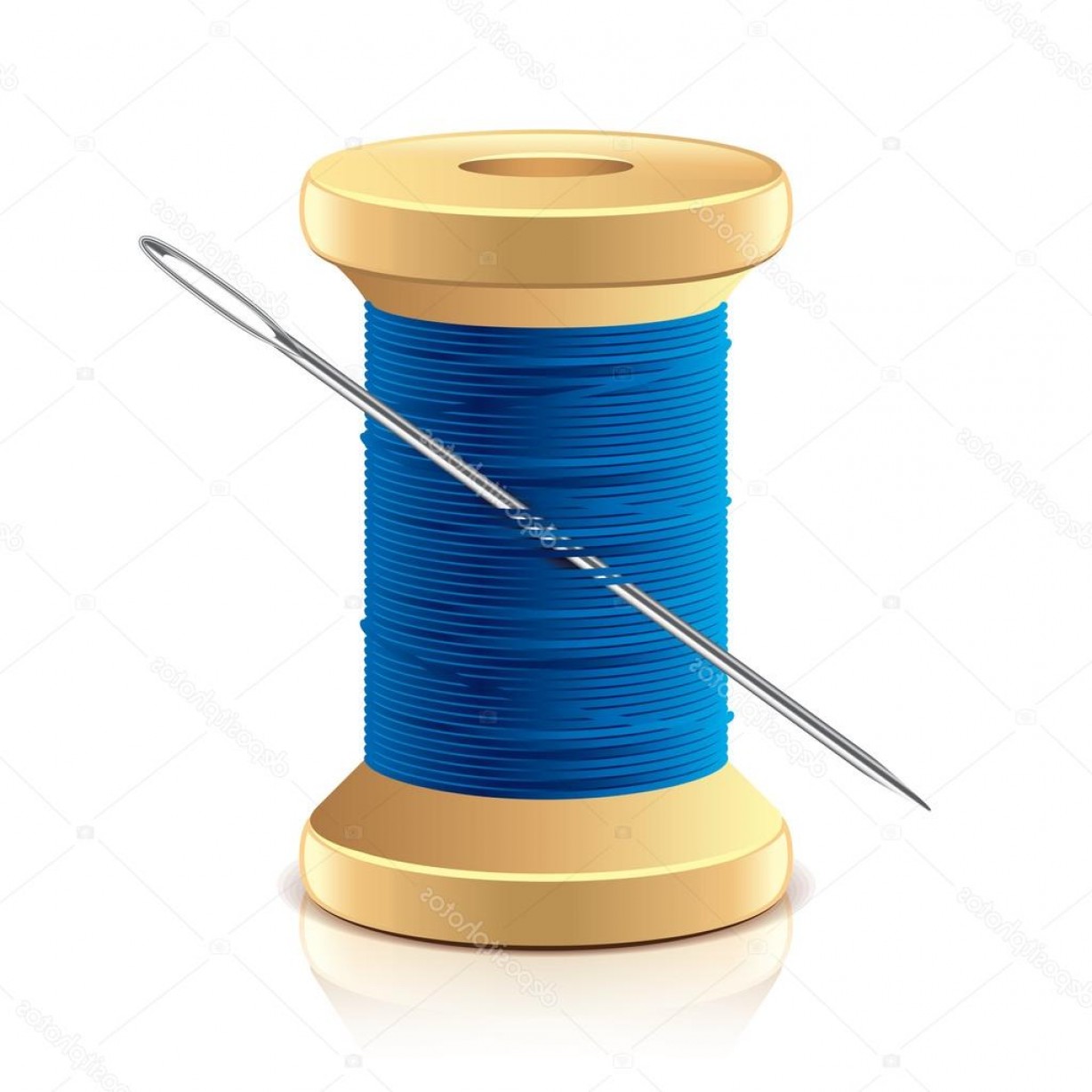 1228x1228 Stock Illustration Needle And Thread Spool Vector Arenawp