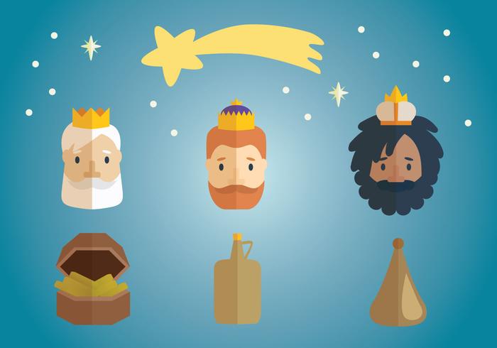 700x490 Three Kings Epiphany Vector