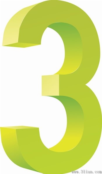 350x596 Number Three Icon Vector Free Vector In Adobe Illustrator Ai ( .ai