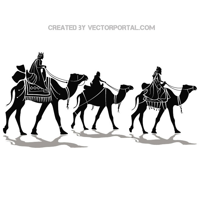660x660 Three Kings Vector Illustration