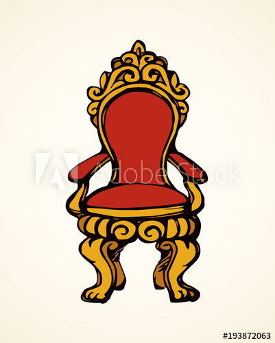 401x500 Throne. Vector Drawing