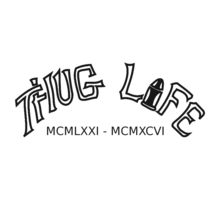 220x200 Thug Life And Roman Numerals Tattoo Designs Tattoo Ideas