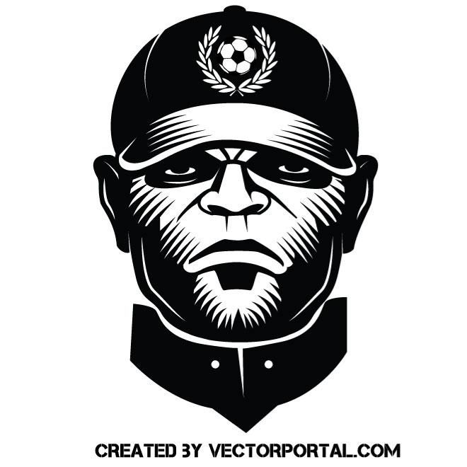 660x660 Football Thug Vector Image People Free Vector Image