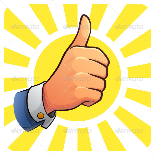 590x590 Thumb Up Of Success By Mikailain Graphicriver
