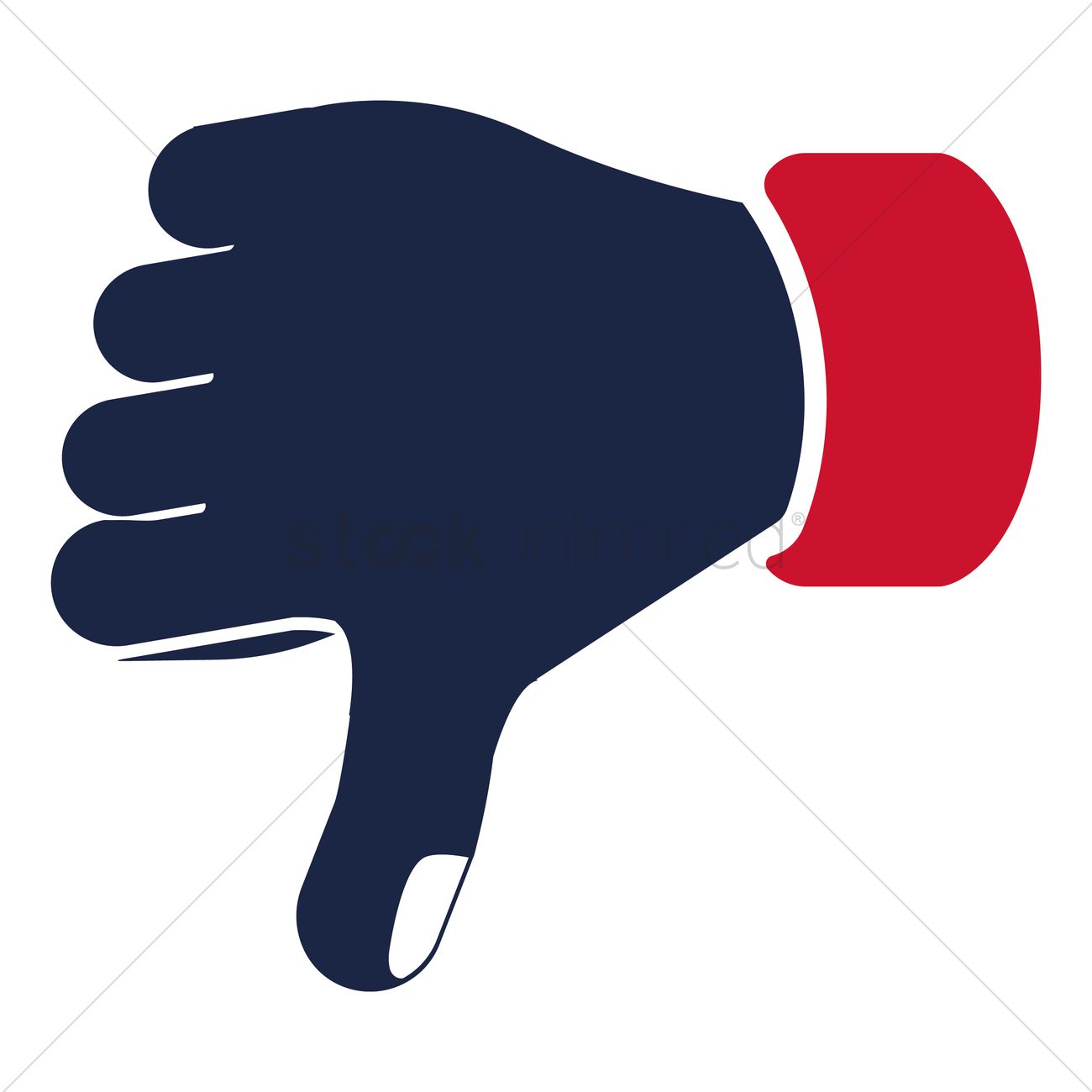 1300x1300 Thumbs Down Vector Image