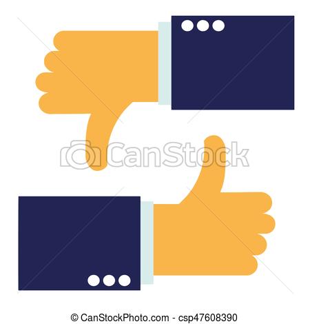 450x470 Up And Down Hands Vector