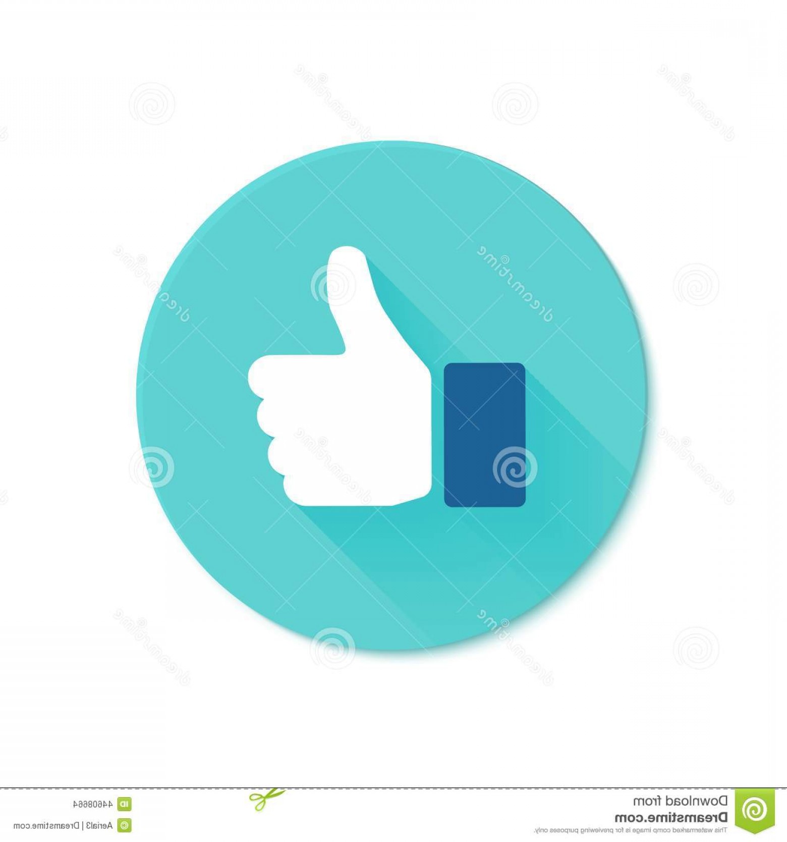 1560x1668 Stock Illustration Thumbs Up Icon Flat Style Social Network Vector