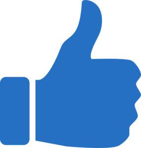 285x299 Thumbs Up Icon Blue Clip Art