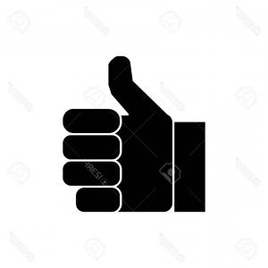 300x300 Thumbs Up Icon Flat Style Vector Rongholland
