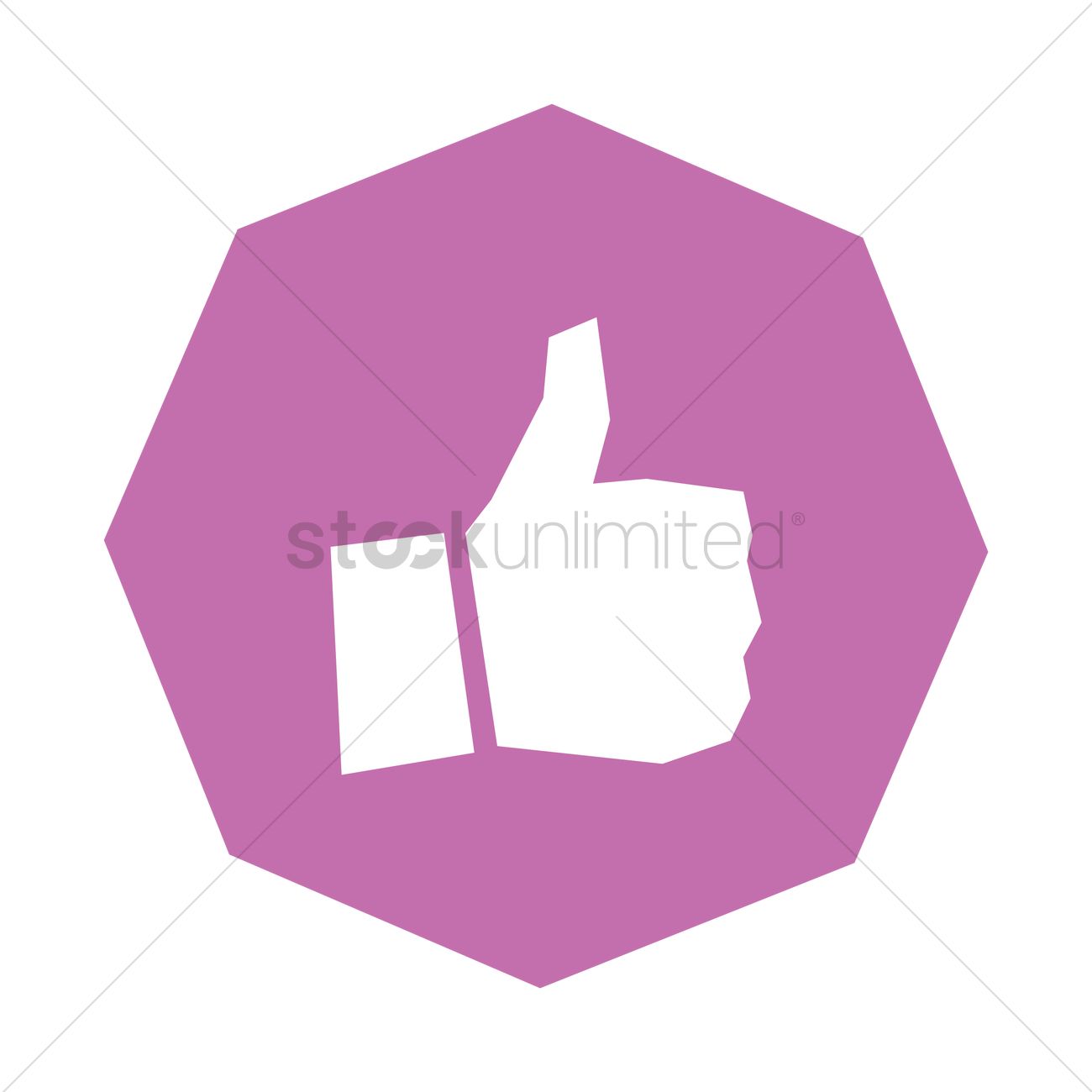 1300x1300 Thumbs Up Icon Vector Image