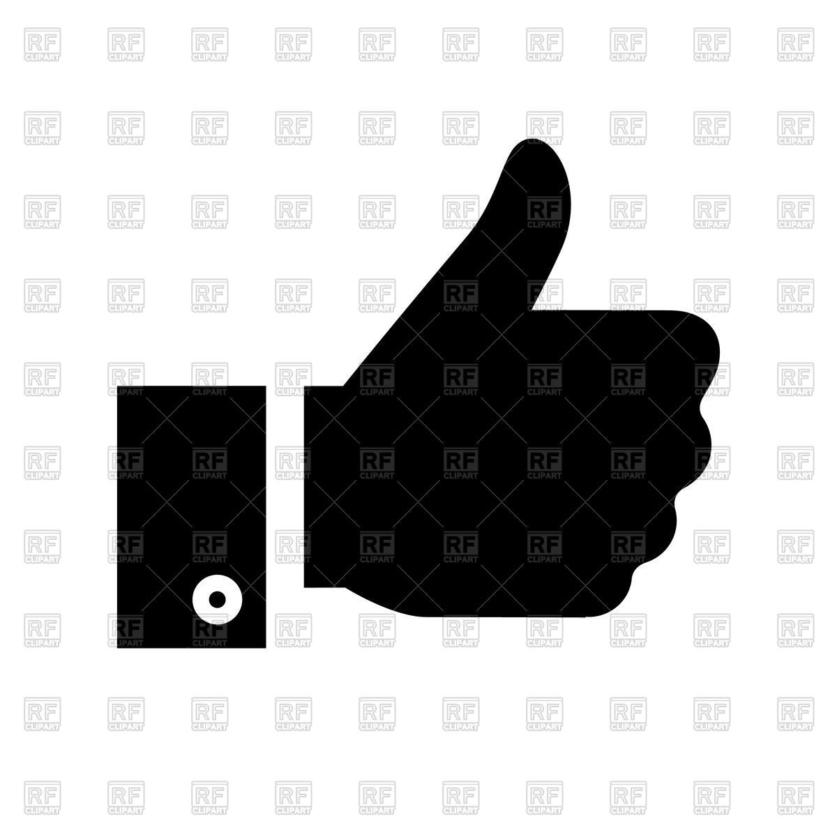 1200x1200 Thumbs Up Icon Vector Image Vector Artwork Of Signs, Symbols