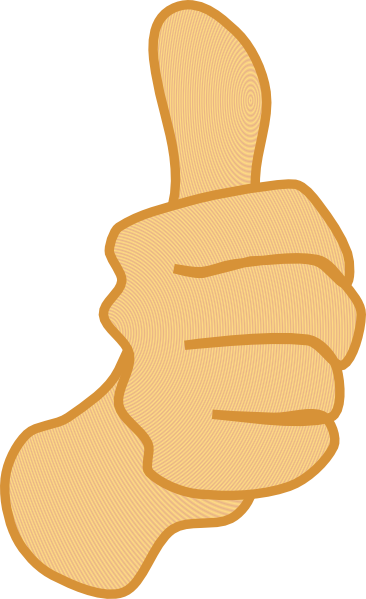366x599 Thumbs Up Clip Art Free Vector 4vector