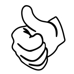 240x240 Hand Thumbs Up Vector