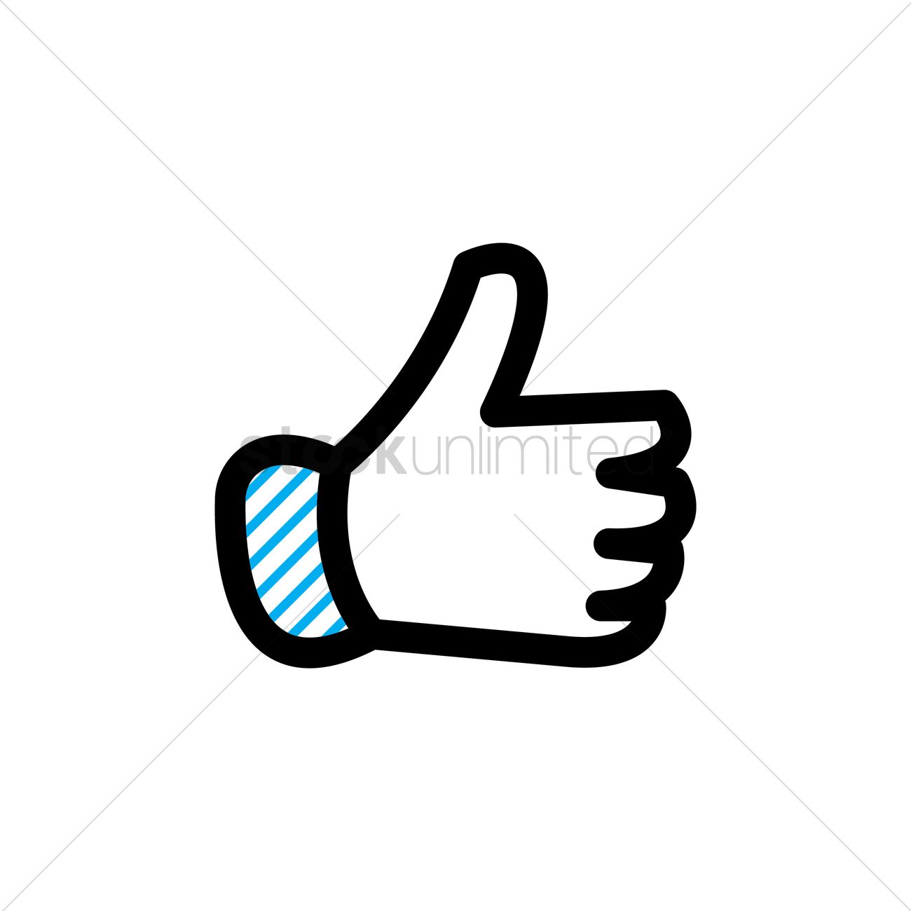 1300x1300 Free Thumbs Up Vector Image