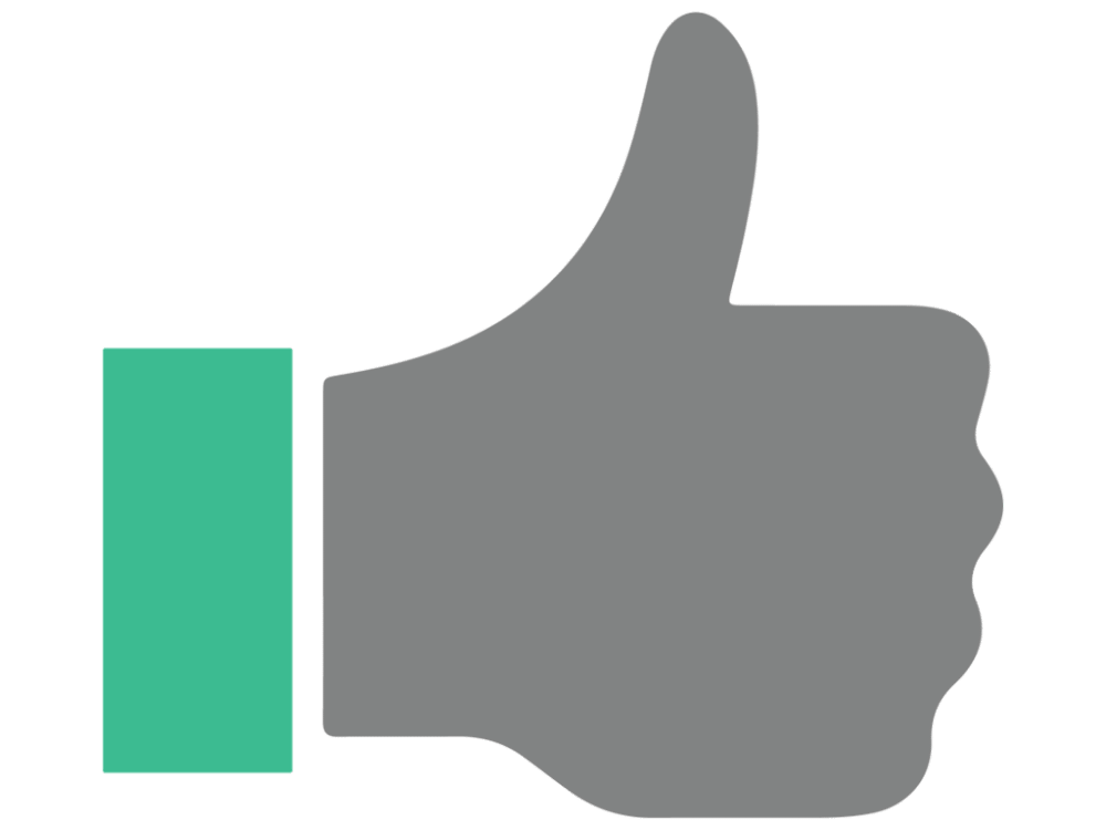 1000x750 Thumbs Up Vector Icon Free Vector Icons Icons