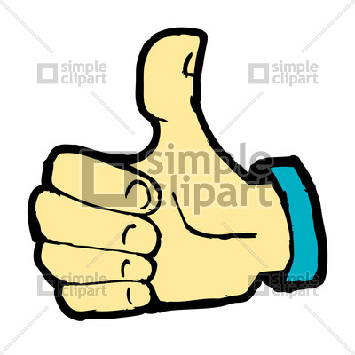 400x400 Cartoon Hand Showing Like Sign